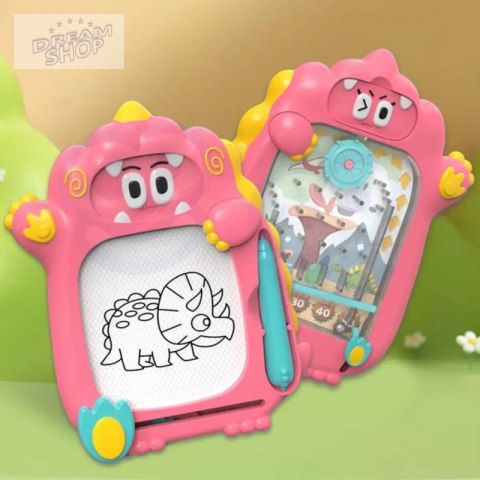 WOOPIE Znikopis Tablica Magnetyczna 2w1 Gra zręcznościowa Pinball Flipper Różowa WOOPIE Znikopis Tablica Magnetyczna 2w1 Gra zręcznościowa Pinball Flipper Różowa