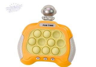 Gra Sensoryczna Konsola Pop-It Kosmonauta Światła Dźwięki Żółta