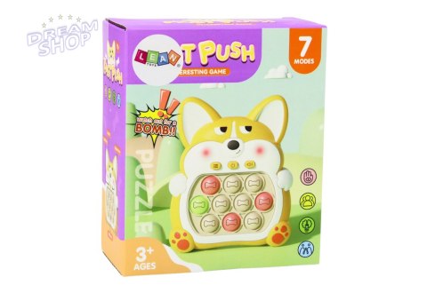 Gra Zręcznościowa Konsola Pop-It Lisek 7 Trybów Gry Fioletowy