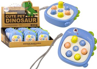 Gra whack a mole dinozaur niebieska