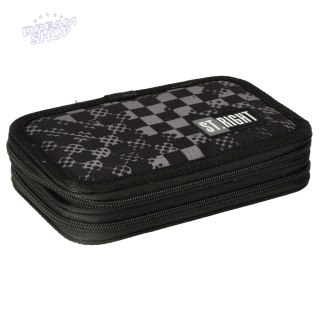 Piórnik z wyposażeniem podwójny Chessboard Crush