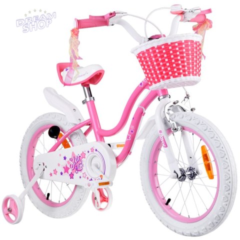 RoyalBaby Rower dziecięcy STAR GIRL 16cal koszyk kółka boczne RB16G-1 RoyalBaby Rower dziecięcy STAR GIRL 16cal koszyk kółka boczne RB16G-1