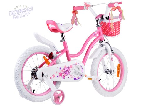 RoyalBaby Rower dziecięcy STAR GIRL 16cal koszyk kółka boczne RB16G-1 RoyalBaby Rower dziecięcy STAR GIRL 16cal koszyk kółka boczne RB16G-1
