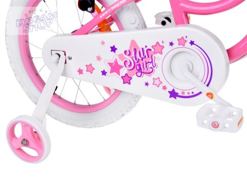RoyalBaby Rower dziecięcy STAR GIRL 16cal koszyk kółka boczne RB16G-1 RoyalBaby Rower dziecięcy STAR GIRL 16cal koszyk kółka boczne RB16G-1