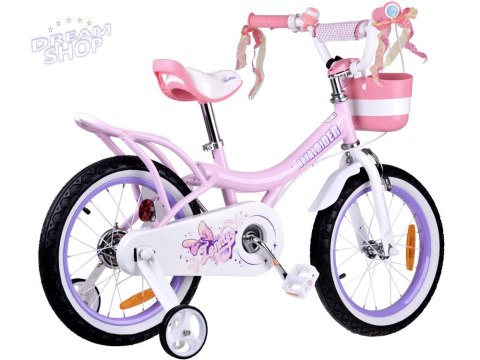 RoyalBaby rower dziecięcy JENNY 16" koszyk kółka boczne kokardki RB16G-4 RoyalBaby rower dziecięcy JENNY 16" koszyk kółka boczne kokardki RB16G-4