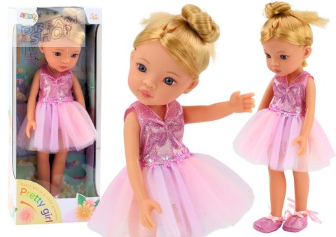 Lalka Baletnica Różowa Laleczka Balerina Sukienka 33cm