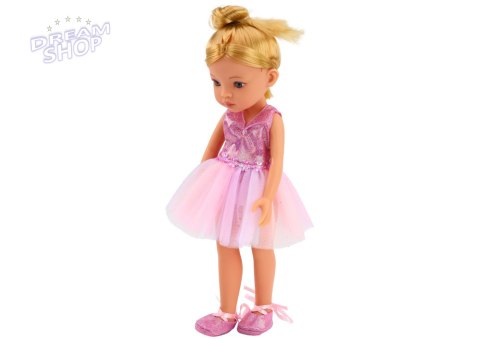 Lalka Baletnica Różowa Laleczka Balerina Sukienka 33cm