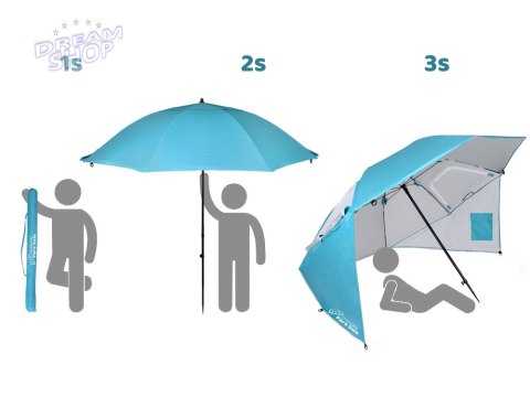 Parasol Plażowy Chalkidiki Para Sole UPF 50+ na Plażę do Ogrodu SP0784 Parasol Plażowy Chalkidiki Para Sole UPF 50+ na Plażę do Ogrodu SP0784