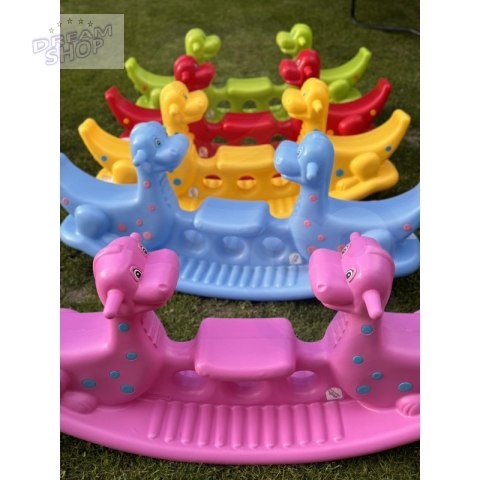WOOPIE Bujak Wieloosobowy Dino Huśtawka Równoważna Niebieska WOOPIE Bujak Wieloosobowy Dino Huśtawka Równoważna Niebieska