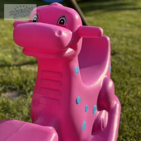 WOOPIE Bujak Wieloosobowy Dino Huśtawka Równoważna Różowa WOOPIE Bujak Wieloosobowy Dino Huśtawka Równoważna Różowa