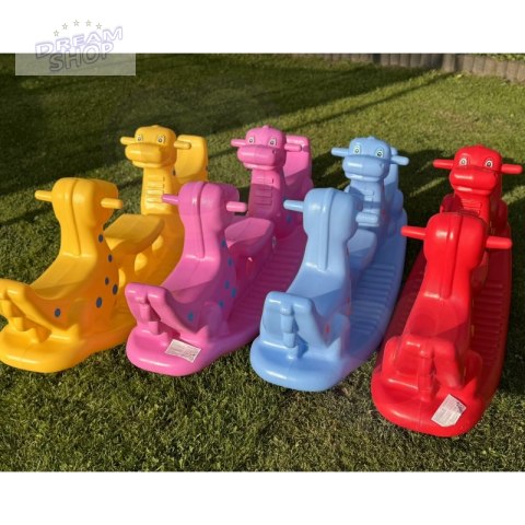 WOOPIE Bujak Wieloosobowy Dino Huśtawka Równoważna Różowa WOOPIE Bujak Wieloosobowy Dino Huśtawka Równoważna Różowa