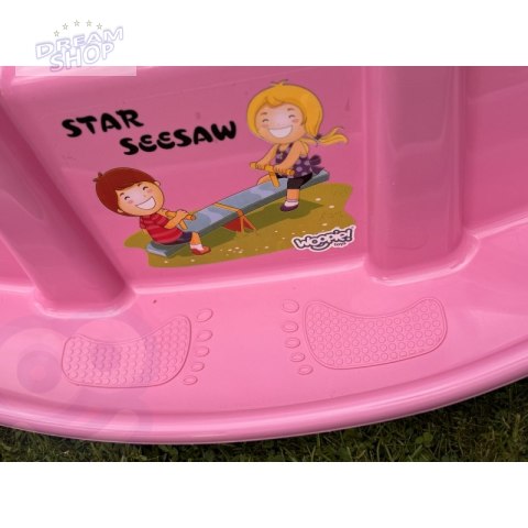 WOOPIE Bujak Wieloosobowy STAR Huśtawka Równoważna Różowa