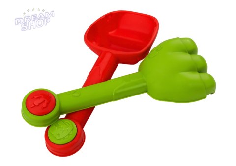 Zestaw Do Piasku Dinozaur Młynek Lejek Łopatka Grabki Konewka Foremki Zestaw Do Piasku Dinozaur Młynek Lejek Łopatka Grabki Konewka Foremki