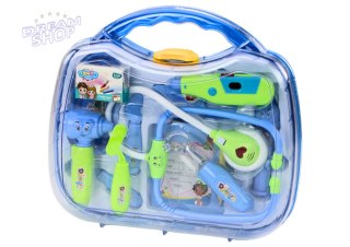 Zestaw Medyczny Małego Doktora W Walizce Światła Dźwięki Niebieski