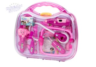 Zestaw Medyczny Małego Doktora W Walizce Światła Dźwięki Różowy