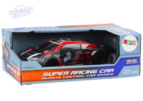 Autko Zdalnie Sterowane RC 1:18 Gumowe Koła Drift Czerwony