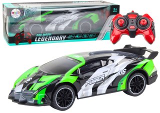 Auto Sportowe Zdalnie Sterowane RC 1:10 25km/h Światła Zielony