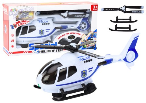 Helikopter Policyjny Śmigłowiec Jeżdżący Światła Dźwięki Helikopter Policyjny Śmigłowiec Jeżdżący Światła Dźwięki