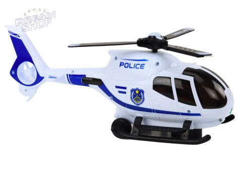 Helikopter Policyjny Śmigłowiec Jeżdżący Światła Dźwięki Helikopter Policyjny Śmigłowiec Jeżdżący Światła Dźwięki