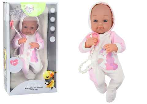 Lalka Bobas Ze Smoczkiem Body Jednorożec Różowy Kocyk Akcesoria 35 cm Lalka Bobas Ze Smoczkiem Body Jednorożec Różowy Kocyk Akcesoria 35 cm