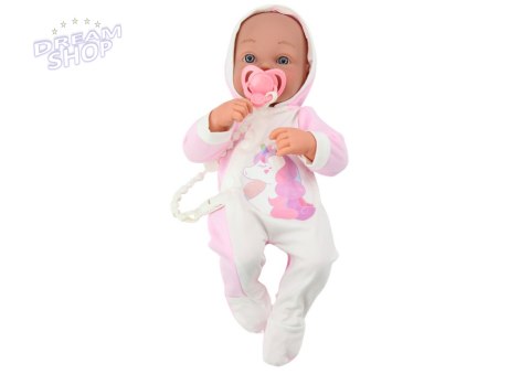 Lalka Bobas Ze Smoczkiem Body Jednorożec Różowy Kocyk Akcesoria 35 cm Lalka Bobas Ze Smoczkiem Body Jednorożec Różowy Kocyk Akcesoria 35 cm