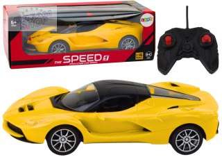 Samochód RC 1:16 Zdalnie Sterowany Sportowy Żółte Auto