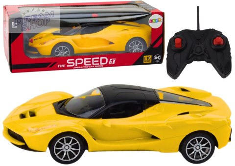 Samochód RC 1:16 Zdalnie Sterowany Sportowy Żółte Auto Samochód RC 1:16 Zdalnie Sterowany Sportowy Żółte Auto