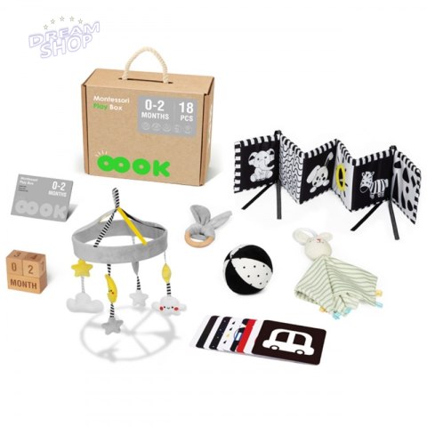 TOOKY TOY Box Pudełko XXL Montessori Edukacyjne 7w1 Sensoryczne 0-2 Mies TOOKY TOY Box Pudełko XXL Montessori Edukacyjne 7w1 Sensoryczne 0-2 Mies