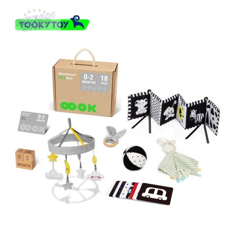 TOOKY TOY Box Pudełko XXL Montessori Edukacyjne 7w1 Sensoryczne 0-2 Mies TOOKY TOY Box Pudełko XXL Montessori Edukacyjne 7w1 Sensoryczne 0-2 Mies