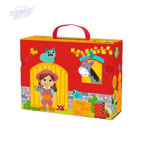 TOOKY TOY Drewniana Farma w Walizce Figurki Pojazdy TOOKY TOY Drewniana Farma w Walizce Figurki Pojazdy