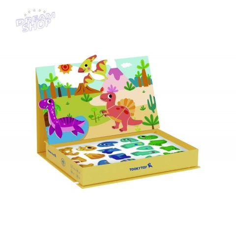 TOOKY TOY Układanka Magnetyczna Dinozaury Puzzle TOOKY TOY Układanka Magnetyczna Dinozaury Puzzle