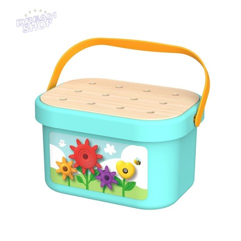 TOOKY TOY Układanka Montessori Kołki w Pudełku Stosy Nawlekanka TOOKY TOY Układanka Montessori Kołki w Pudełku Stosy Nawlekanka