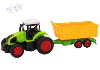 Traktor Z Przyczepą Zdalnie Sterowany RC 1:16 Pilot Zielony