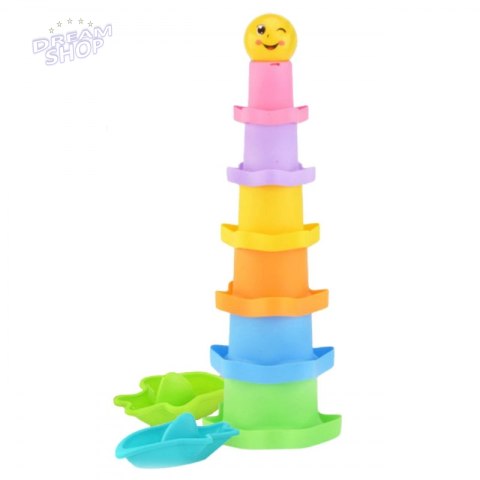 WOOPIE BABY Piramidka Sensoryczne Kubeczki Gwiazdki + Piłeczka WOOPIE BABY Piramidka Sensoryczne Kubeczki Gwiazdki + Piłeczka