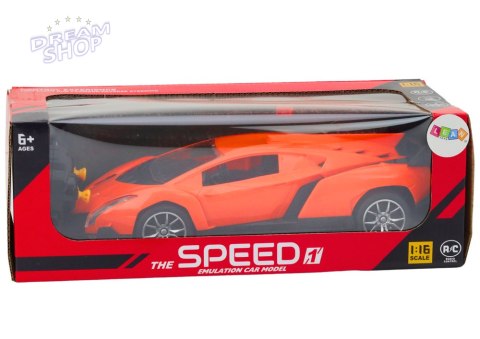 Zdalnie Sterowany Samochód Sportowy Pomarańczowe Auto RC 1:16