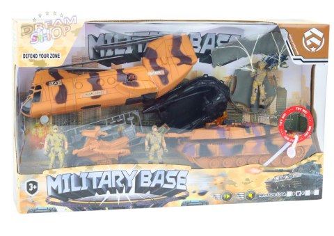 Zestaw Militarny Czołg Wojskowy Helikopter Śmigłowiec Spadochroniarz Dźwięki Zestaw Militarny Czołg Wojskowy Helikopter Śmigłowiec Spadochroniarz Dźwięki