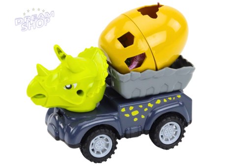 Auto Dinozaur Z Jajem Samochód Z Przyczepą Figurki Zestaw 4 ele. Auto Dinozaur Z Jajem Samochód Z Przyczepą Figurki Zestaw 4 ele.