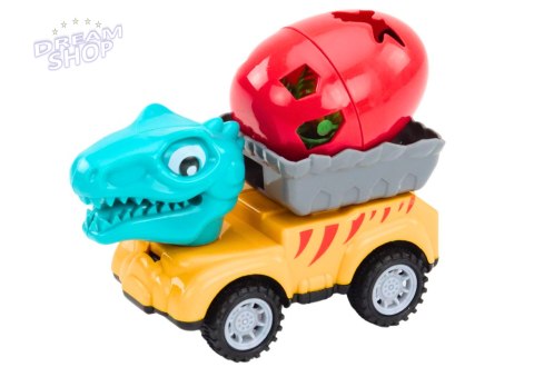 Auto Dinozaur Z Jajem Samochód Z Przyczepą Figurki Zestaw 4 ele. Auto Dinozaur Z Jajem Samochód Z Przyczepą Figurki Zestaw 4 ele.
