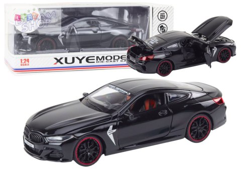 Auto Sportowe Metalowe Napęd Frykcyjny Otwierane Elementy 1:24 Czarne Auto Sportowe Metalowe Napęd Frykcyjny Otwierane Elementy 1:24 Czarne