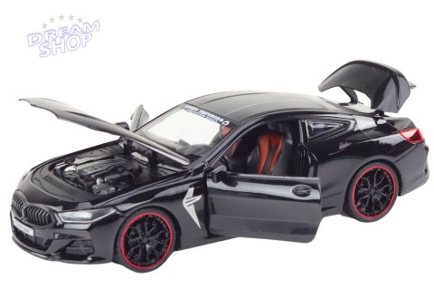 Auto Sportowe Metalowe Napęd Frykcyjny Otwierane Elementy 1:24 Czarne Auto Sportowe Metalowe Napęd Frykcyjny Otwierane Elementy 1:24 Czarne