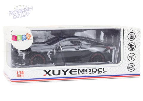 Auto Sportowe Metalowe Napęd Frykcyjny Otwierane Elementy 1:24 Czarne Auto Sportowe Metalowe Napęd Frykcyjny Otwierane Elementy 1:24 Czarne
