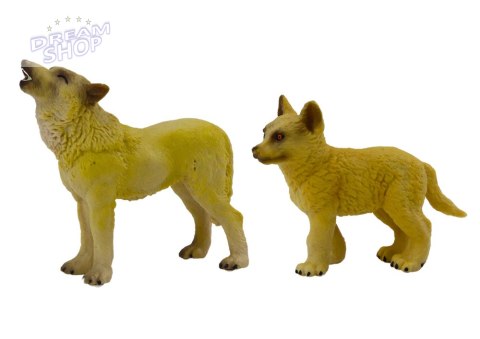 Figurki Dorosły Wilk 9 cm oraz Młody Wilk 6,5 cm Figurki Dorosły Wilk 9 cm oraz Młody Wilk 6,5 cm