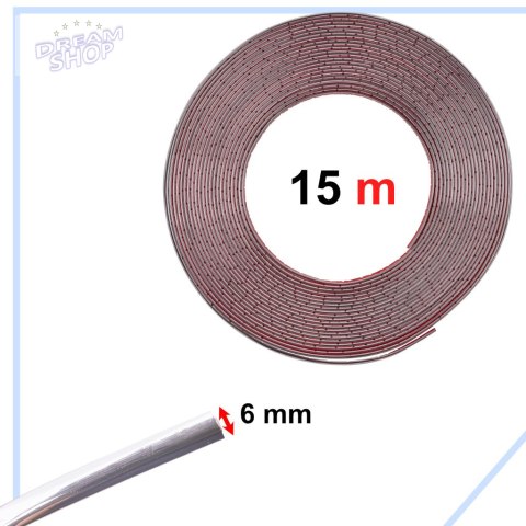 Listwa Chrom Chromowana 6mm x 15m