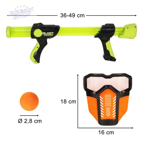 Pistolet na kulki piankowe x2 zestaw + maska ochronna x2 Pistolet na kulki piankowe x2 zestaw + maska ochronna x2