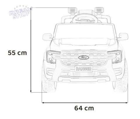 Pojazd Ford Ranger LIFT Czerwony Pojazd Ford Ranger LIFT Czerwony