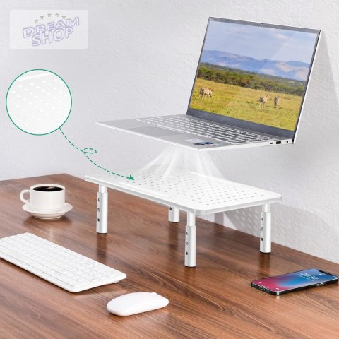 Regulowana podstawka MULING pod monitor laptop biała Regulowana podstawka MULING pod monitor laptop biała