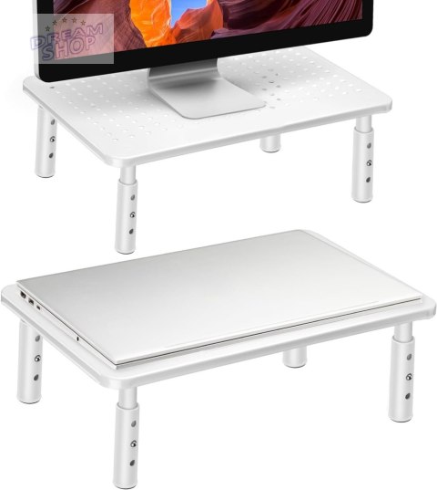 Regulowana podstawka MULING pod monitor laptop biała Regulowana podstawka MULING pod monitor laptop biała