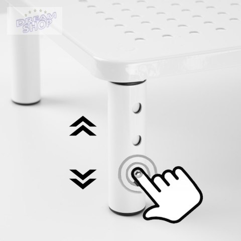 Regulowana podstawka MULING pod monitor laptop biała Regulowana podstawka MULING pod monitor laptop biała
