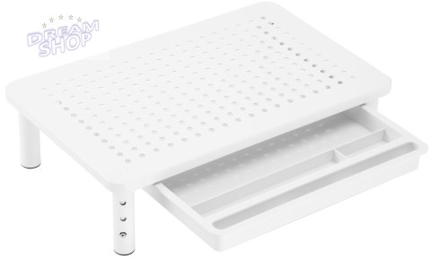 Regulowana podstawka NANKIN pod monitor laptop biała Regulowana podstawka NANKIN pod monitor laptop biała