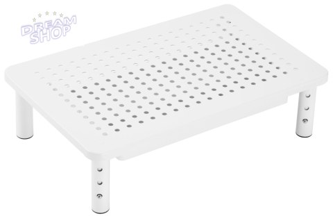 Regulowana podstawka NANKIN pod monitor laptop biała Regulowana podstawka NANKIN pod monitor laptop biała